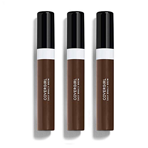 COVERGIRL Easy Breezy Brow Shape & Define Eyebrow Mascara, Rich Brown, 0.3 Fluid Ounce (packaging may vary), 3 Count