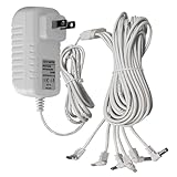 4.5V AC/DC Adapter for Lemax Lighted Accessory Compatible with Lemax Accessory94566 94563 94564 94565 74295 74269 44242 Christmas Halloween Village Lights Micro Lighting Building Decor (6 Output)