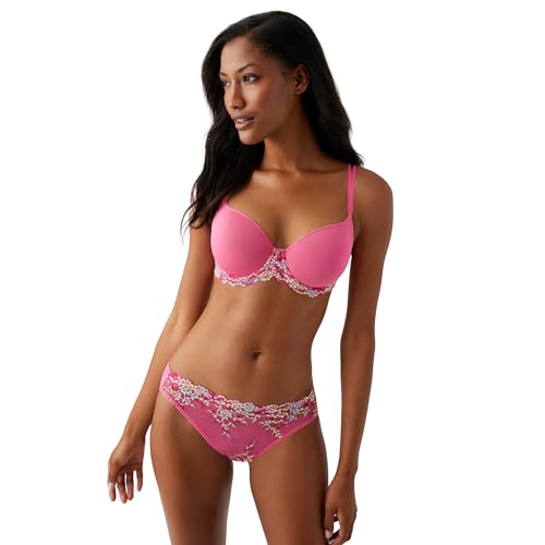 Image of Wacoal Womens Embrace Lace Lightly Padded Underwire Mid Coverage T-Shirt Bra, 853191