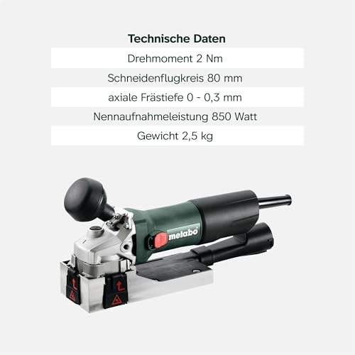 Metabo LF 850 S Lackfräse zum Entfernen von Farben und Lacken - Nennleistung: 850 W - 4 m Kabel, europäischer Stecker