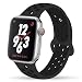 YC YANCH Greatou Compatible for Apple Watch Band 42mm 44mm,Soft Silicone Sport Band Replacement Wrist Strap Compatible for iWatch Apple Watch Series 5/4/3/2/1,Nike+,Sport,Edition,M/L,Anthracite Black