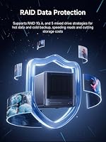 MINISFORUM N5 Pro 5-Bay Desktop NAS,AMD Ryzen AI 9 HX PRO 370,Zwei DDR5-Kanäle,1 * 10GbE, 1 * 5GbE,1*M.2 NVMe-Steckplätze, 2*U.2/M.2 2280 NVMe-Steckplätze,8K HDMI,Network Attached Storage(Diskless) – Ansicht 6