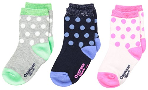OshKosh B'Gosh Baby Girls' Newborn 3 Pack Dot Socks