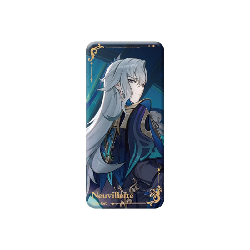 Genshin Impact Themed Square Badge - To the Stars Shining in the Depths (Version A) Neuvillette