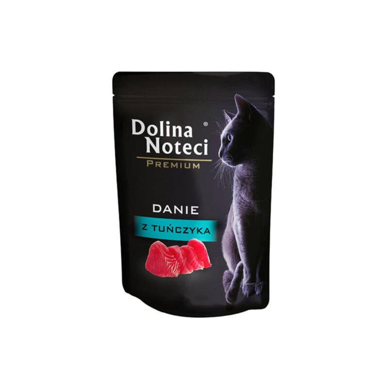 Dolina Noteci Premium Grain-Free Wet Cat Food Variety Pack, Complete & Balanced Meals for Adult Cats, With Salmon Oil, Taurine, Vitamins & Minerals, Tuna 85g