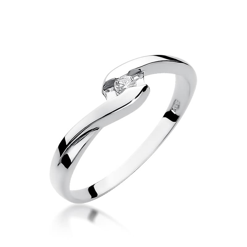 Bague en or pour femme MARKO le cadeau idéal avec diamant pour une demande unique