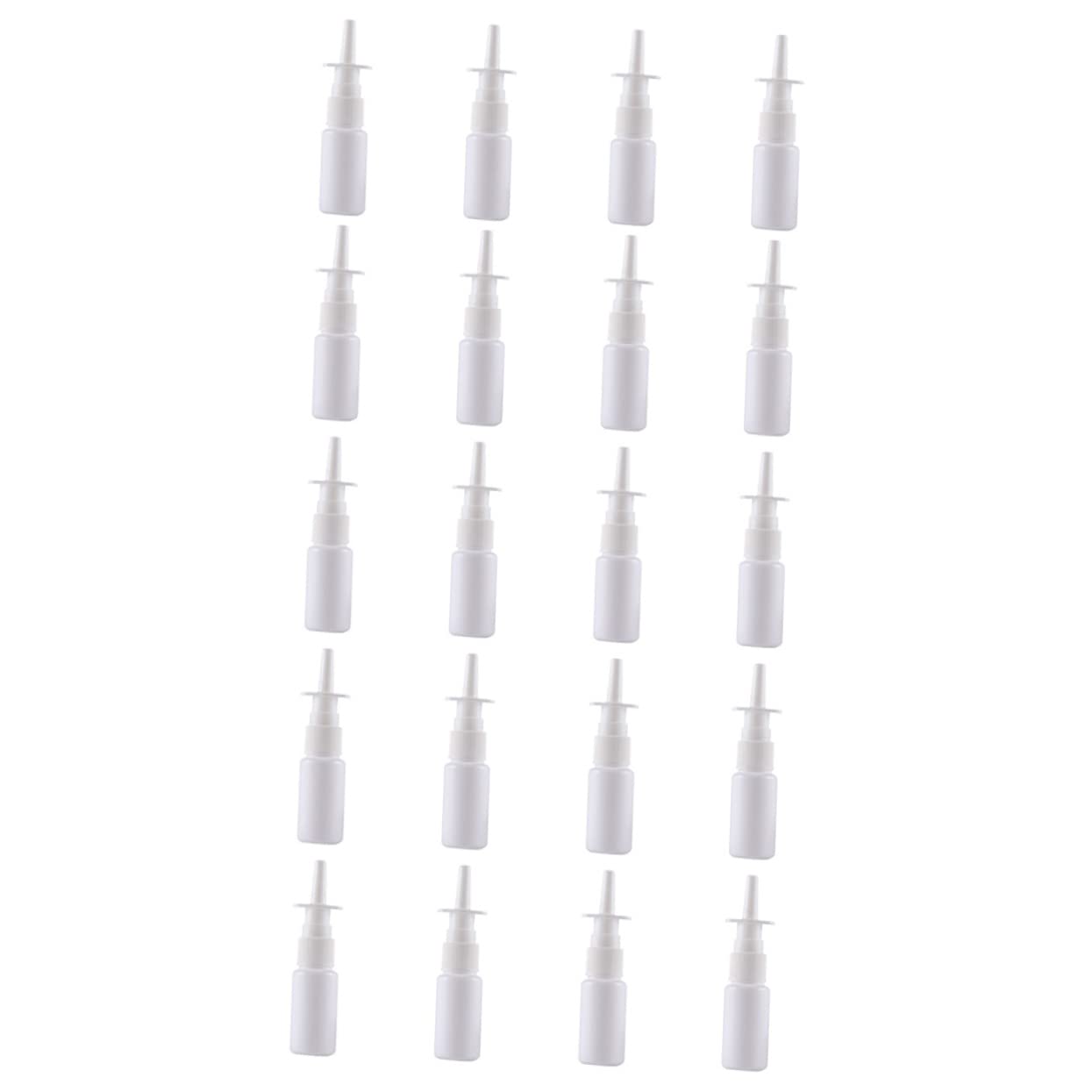 POPETPOP Wiederbefüllbare Sprühflasche 10ml aus Pe, 200 Stück, Weiß | Reise und Outdoor Einsatz, Klare Schutzkappe Inklusive, Leicht und Wiederverwendbar