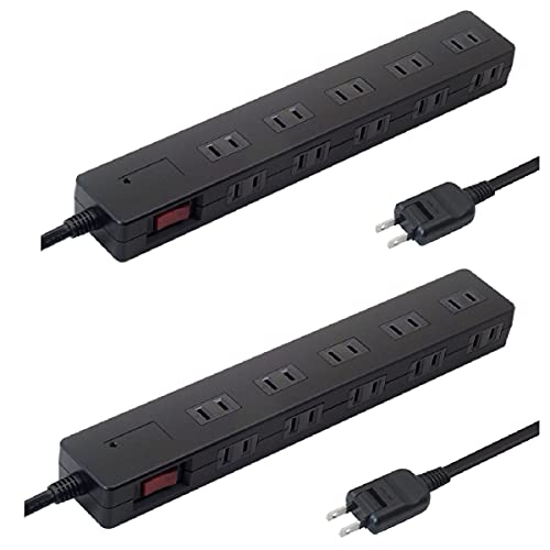 OAタップ AC10口以上 (AC10口・ブラック, 電源コード1m+2m)