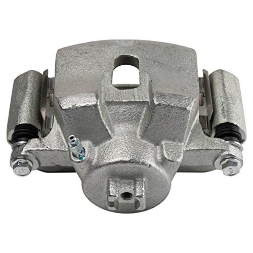 Image of TRQ Front Left Brake Caliper w /Bracket Drivers Side