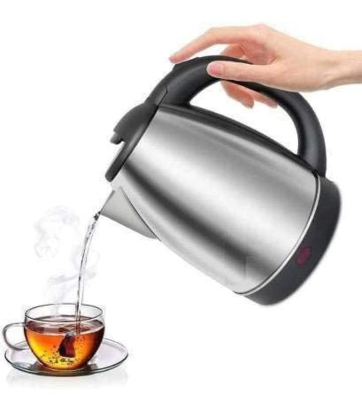 Image of Electric Kettle 2 Litres Capacity 2000 Watts | Stainless Steel | Automatic Cut-off | Used to Boil Water | Make Tea /Coffee /Soup | Instant noodles, Electric Kettle with 1 Year warranty