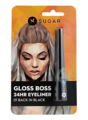 SUGAR Cosmetics Eyeliner Gel Gloss Boss 2.5 ml Negro miniatura 6