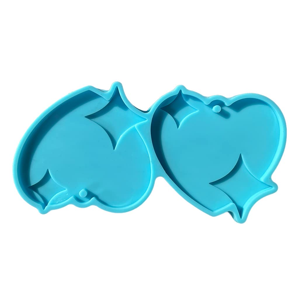 Tsophreniq Silicone Candy Silicone Chocolate Molds Clay Heart Shape Design Molds for Baking & Making Clay for