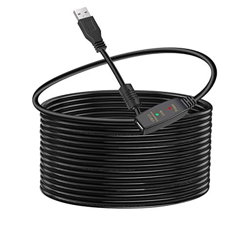 Image of 30FT Active USB Extension Cable 2.0 Male to Female with A Extension chipset Signal Booster - Active Extension /Repeate