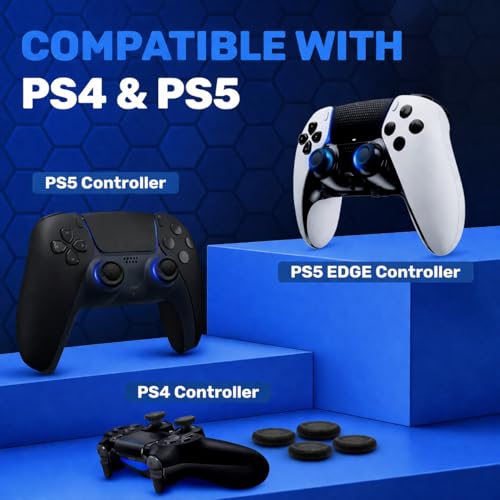 Image of 6pcs ps5 Thumb Grip Joystick Replacement Caps for PS5 Controller Thumb Grips ps5 Joystick Thumb Grip Replacement Cap Repair Accessories Compatible with PS5 & PS4 Controllers Enhanced Grip