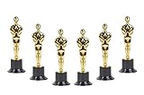 Golden Award Trophies, 6 inch Replica Statues, 6 Pack Forest & Twelfth Realistic Trophy Awards for Birthday Parties, Celebrations, Anniversaries, Giveaways, Sports Awards, and More