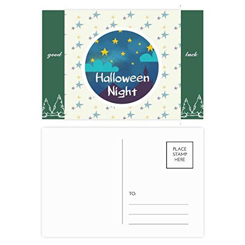 Cartes postales Halloween ciel de nuit - Solution pour vos invitations créatives en lot de 20