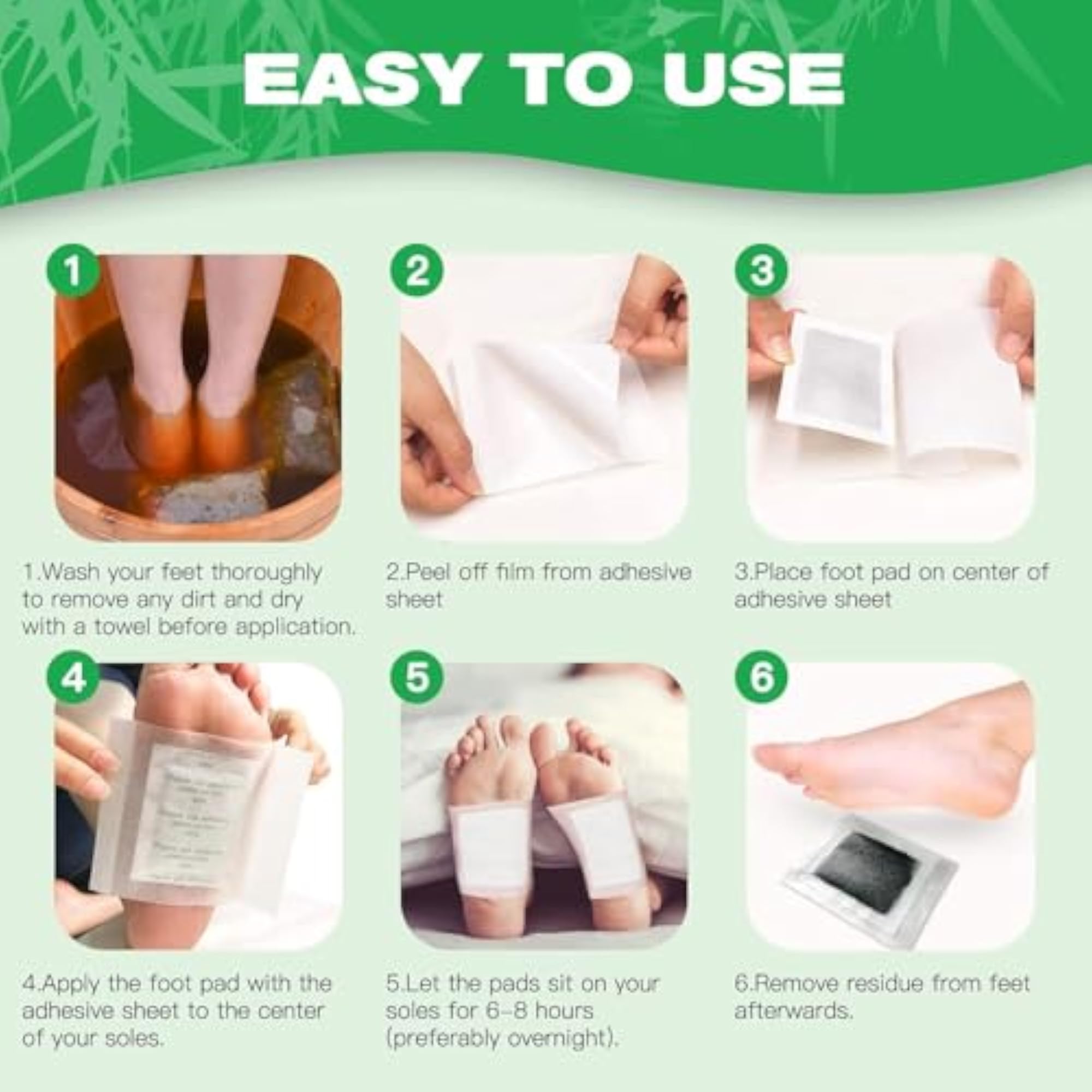 Organic Detox Foot Pads for Stress Relief