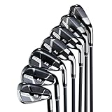 Precise A9 Golf Iron Set – 7 Clubs (5–SW) | Right Hand | Project X Cypher Graphite Shafts & Dual-Compound Grips | Regular Flex, Regular Size | Premium Lightweight Performance