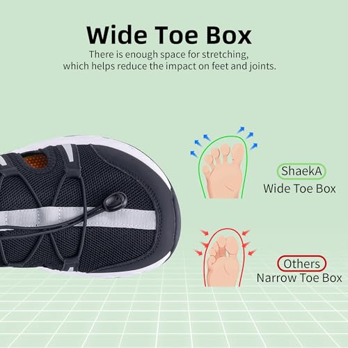 Mens Wide Toe Summer Sandals Closed Toe Shoes Hiking Sandal Outdoor Athletic Recovery Walking Shoes US 8-132