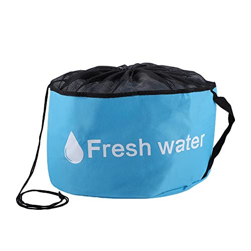 Image of RV Sewer Hose Storage Bag Waterproof RV Hose Storage Organizer Bag RV Accessories Bag Camper for Utility Bag Blue