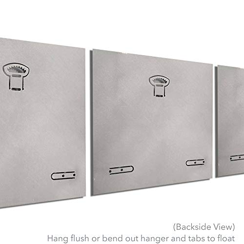 Metal Art Studio Essence Layered Modern Metal Wall Art, Orange/Silver #TOP1