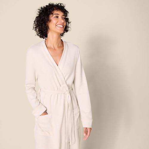 Image of Amazon Essentials Women's Lightweight Waffle Full-Length Bath Robe with Pockets (Available in Plus Size)