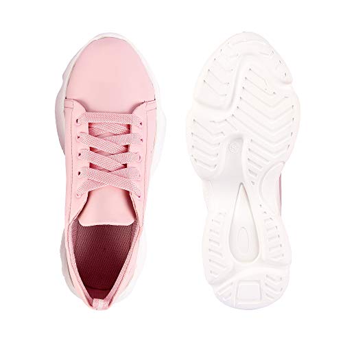 Image of Longwalk Women's Sneaker Walking Shoes for Girl's Pink Shoes Collections