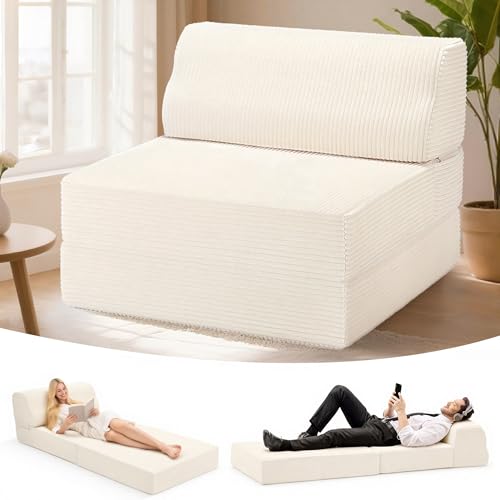 Kasunpul Folding Sofa Bed with Pillow, Memory Foam Fold Out...