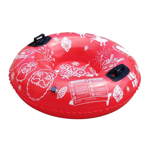 Tubos de nieve robustos | Equipo de trineo inflable para el invierno | Anillos de trineo robustos para la familia, niños, adultos, adolescentes, principiantes, visitantes, jardín, resort, montañas