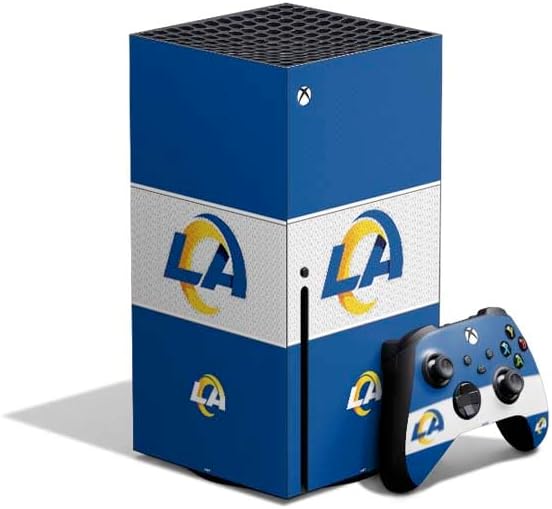 Skinit Decal Gaming Skin Compatible with Xbox Series X Bundle - Officially Licensed NFL Los Angeles Rams Design