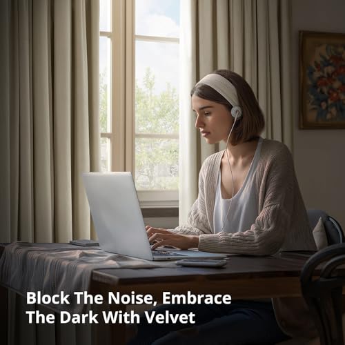 HPD Half Price Drapes Signature Velvet Thermal Blackout Curtains for Living Room 108 Inch Long (1 Panel) Rod Pocket Insulated Blackout Curtains for Bedroom Window Curtains, 100W x 108L, Ivory