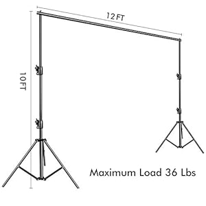 Slowdolphinphotovideostudio12ftwx10fthheavydutyadjustablephotographybackdropstandbackgroundsupportsystemkitwithcarrybag Urban Country Home Decor Slow dolphin photo video studio 12ft w x 10ft h heavy duty adjustable photography backdrop stand background support system kit with carry bag urban country home decor