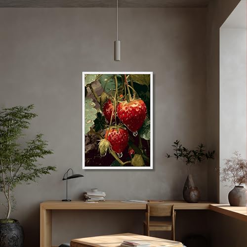 Tableau sur toile Fraises mûres pour raviver une décoration murale fruitée - 2