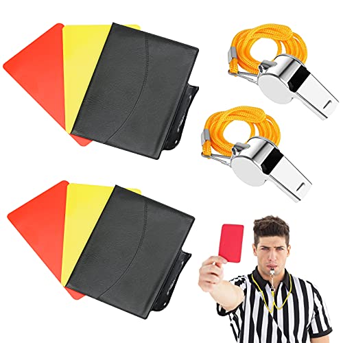 La combinazione perfetta di arbitri sportivi: il kit per arbitri sportivi è perfetto per calcio, calcio, basket e altri giochi sportivi. Questi allenatori sportivi o arbitri hanno bisogno di molto uso il fischio arbitro metallico e le carte arbitri durante i giochi o l'allenamento. Il set di carte da arbitro è perfetto per loro.