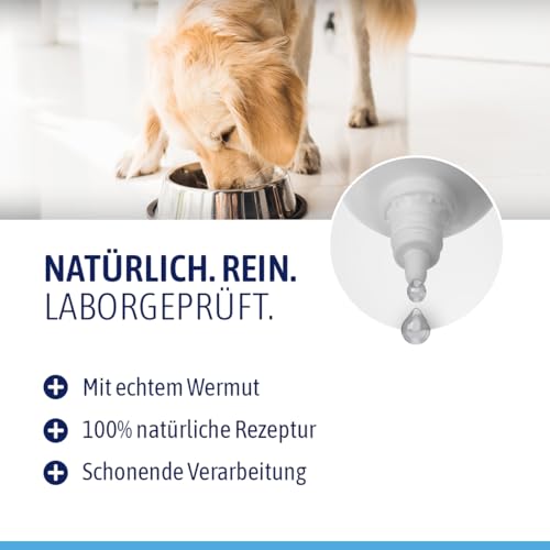 AniSupply Wurmkraut Liquid Tropfen flüssig 100ml – für Hunde & Katzen, mit echtem Wurmkraut (Artemisia Absinthium) in rezepturbasierter Pflanzenformel, geeignet für alle Haustiere