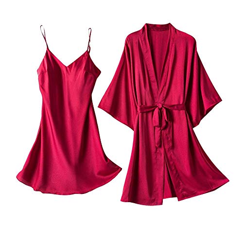 Lingerie robes sexy et ensemble chemise de nuit soie pour femme