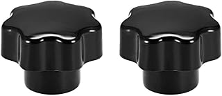 Tool parts 2Pcs Star Knob Grip Handle CM8 Dia Brass for INSErt Female Thread Bakelite Black