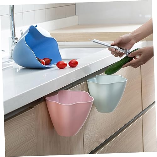 Caneca de basura colgante rectangular verde para cocina miniatura 2