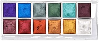 Urstory1 Watercolour Paint Set, 12 Colors Professional Watercolor Kit, Metallic Glitter Art Supplies For Artists