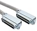 Amphenol MP-5T90MMUNNA-005 Cat3 25-Pair Telco Cable, 90 degree, 50-Pin RJ21, Male, 5', Gray