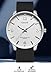 GEDIYAR Men's Fashion Minimalist Wrist Watch Waterproof Watches Simple Ultra Thin Analog Quartz Silicone Watch for Men (G689 White Black)