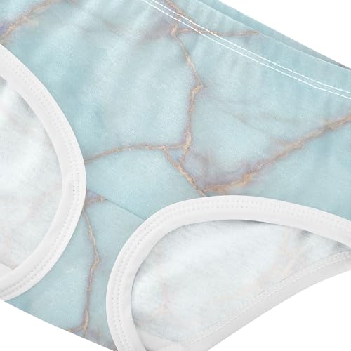 Durable Toddler Girls Underwear 2t Cotton Panties for Girl Green Marble Texture Veins Briefs Undies Kids4