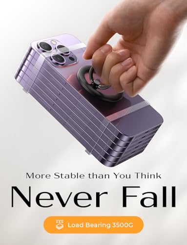 LISEN for MagSafe Phone Grip Holder 2025 Upgraded [360° Rotation & Strong Magnet] MagSafe Kickstand iPhone Magnetic Ring for Phone Case, Magnetic Phone Grip for iPhone 17 Pro Max Air 16/15/14/13/12 image 6