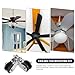 DOITOOL Ceiling Fan Bracket Mounting Clamp with Pulley 2pcs Fan Repair Parts for Light Fixture Installation Tools