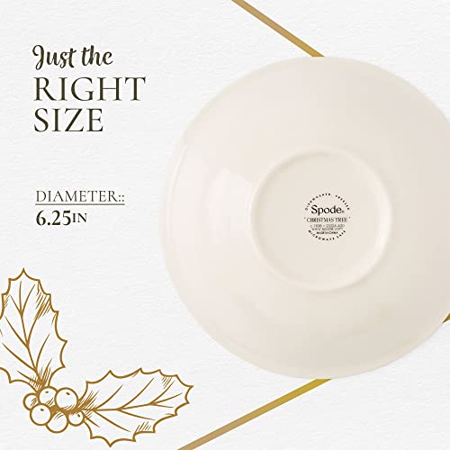 Spode Christmas Tree Earthenware Cereal/Oatmeal Bowl, Set Of 4, 12 Ounces #TOP6