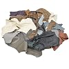 The Leather Guy - Large Upholstery Scrap Leather - 3-4oz Cowhide Skins 1lb Remnants Grey, Browns, Tans, Creams, Off White Color Mix