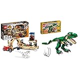 producto 1: Los niños podrán revivir sus escenas favoritas de la película Jurassic World: Dominion con este juguete de construcción con dinosaurios para niños de 6 años en adelante