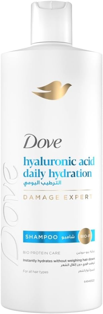 DOVE Shampoo, daily hydration, instantly hydrates without weighing hair down, 600ml