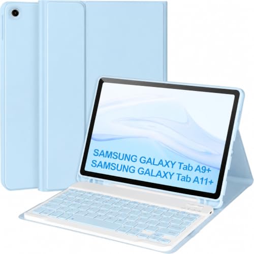 Keyboard Case for Samsung Galaxy Tab A11+/ A9+ Plus...