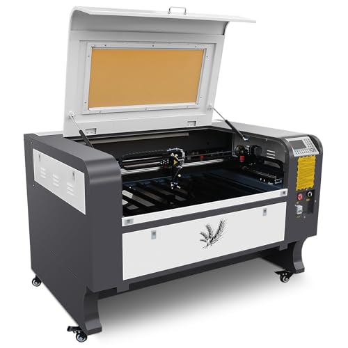 Incisione laser precisa: Questa macchina per incisione laser 100W è dotata di un tubo laser CO2 marca EFR di alta qualità, garantendo incisione precisa ed efficiente su una grande piattaforma di incisione 900mm * 600mm. I componenti hardware aggiornati e la guida lineare migliorano ulteriormente la stabilità e la precisione del processo di incisione.